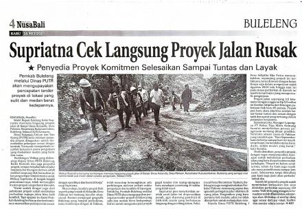 Supriatna Cek Langsung Proyek Jalan Rusak